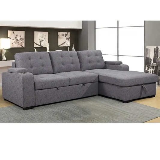 Neo L-Shape Sofa Cum Bed with Storage 