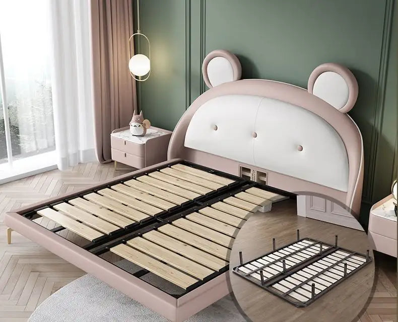 Bear Kids Bed Without Storage - On Wood Products