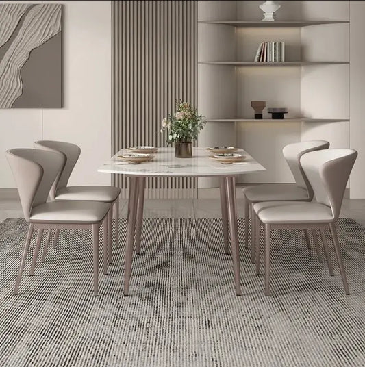 Sintered Dining Set With Marble Top - On Wood Products