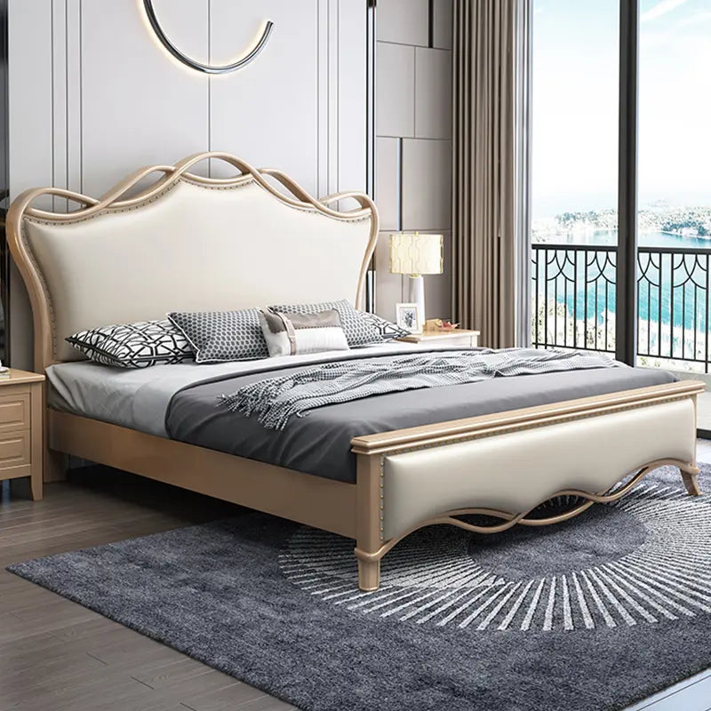 Luxury Tufted Wooden Bed Frame - On Wood Products