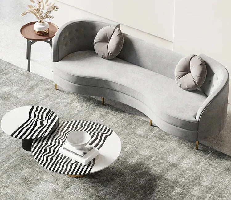 Derolus Luxury Curved Sofa - On Wood Products