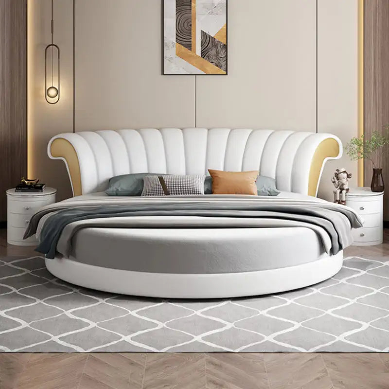 Modern circle bed - On Wood Products