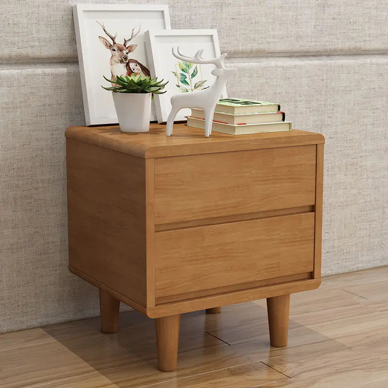 Willa Arlo Solid Wood Bed Side Table - On Wood Products