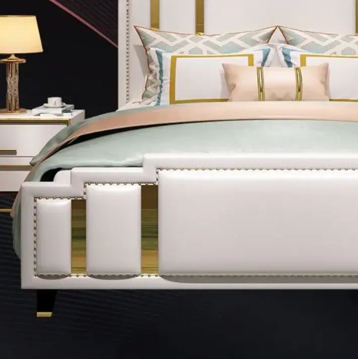 Discover Glamorous Art Luxury Upholstered bed - On Wood Products