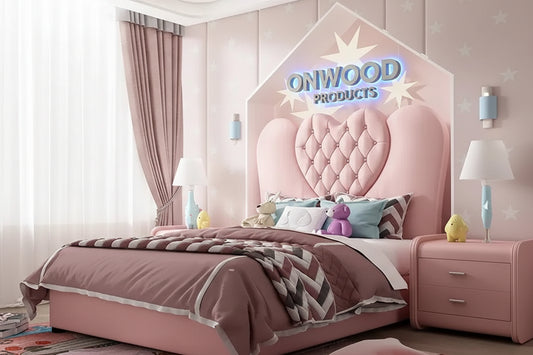 Princess Pink bed for kids - On Wood Products