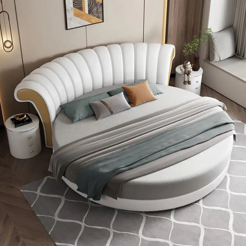 Modern circle bed - On Wood Products