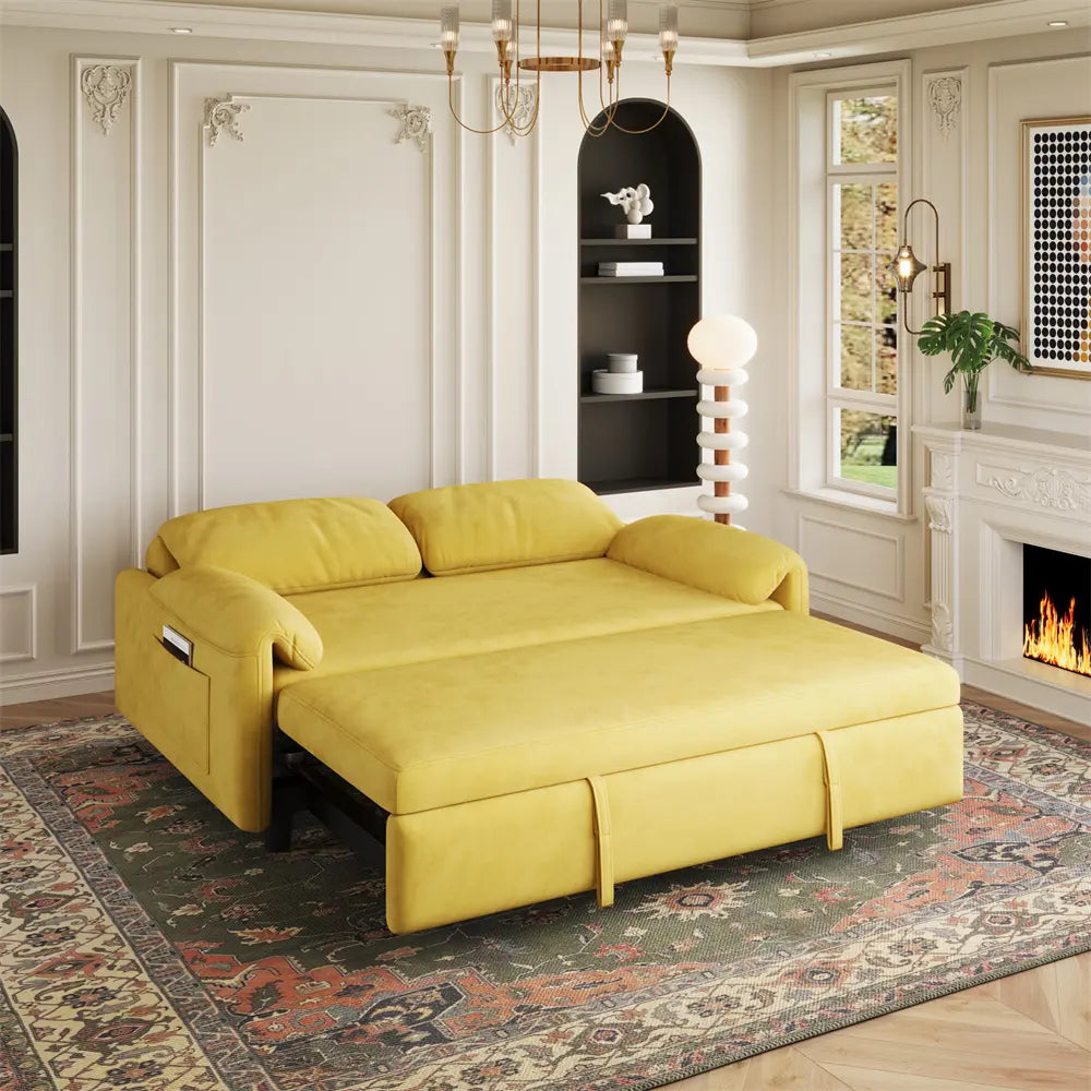 Multicolor Convertible Sofa Cumbeds - On Wood Products