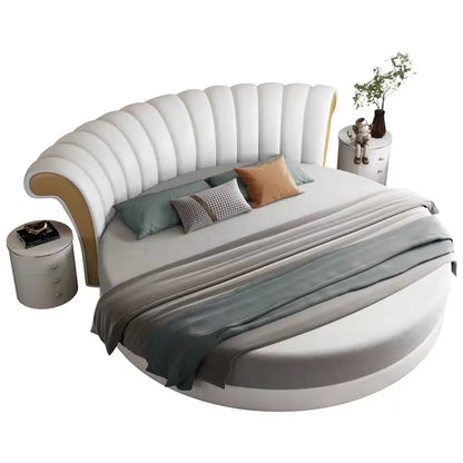 Modern circle bed - On Wood Products