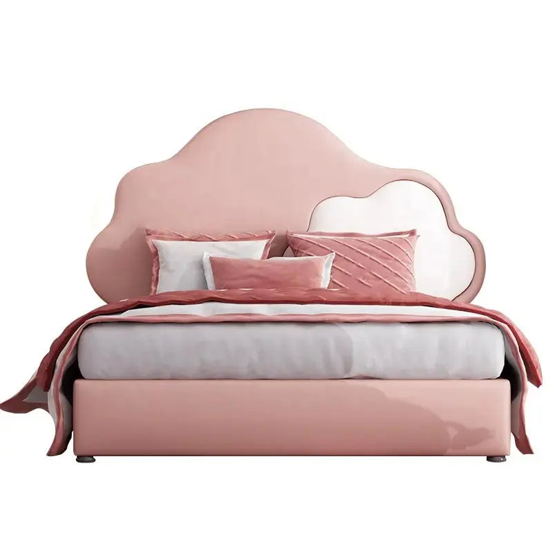 Pink Cloudy Wooden kids bed - On Wood Products