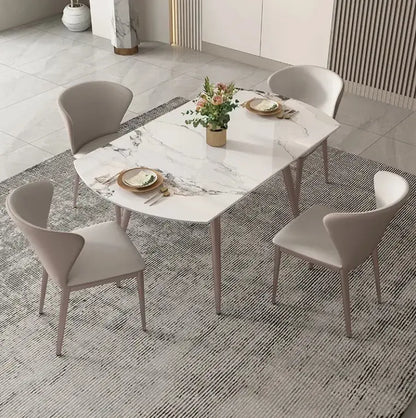 Sintered Dining Set With Marble Top - On Wood Products