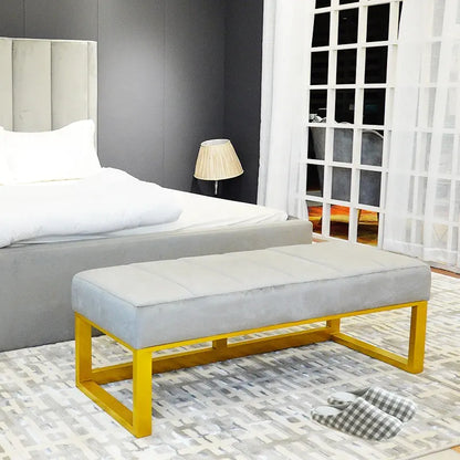 Diamond Bed Room Lounger Metal Gold - On Wood Products