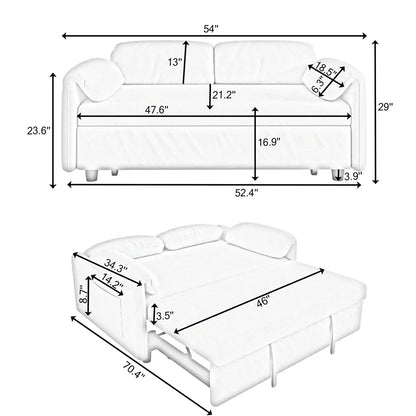 Multicolor Convertible Sofa Cum Bed - On Wood Products