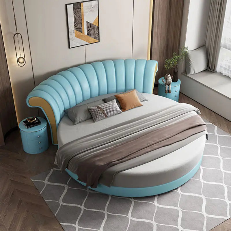 Modern circle bed - On Wood Products