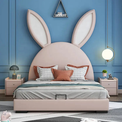 Rabbit Kids Bed With Storage - On Wood Products