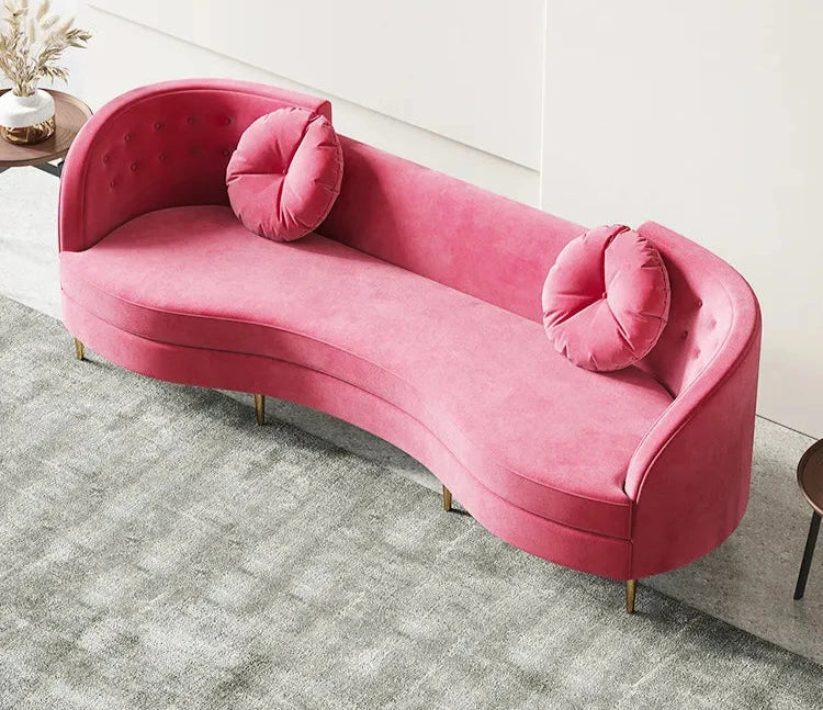 Derolus Luxury Curved Sofa - On Wood Products