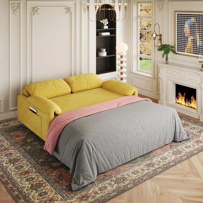 Multicolor Convertible Sofa Cum Bed - On Wood Products