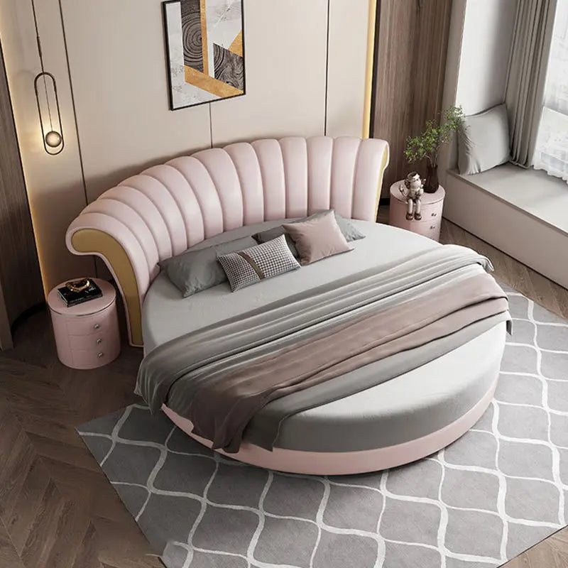 Modern circle bed - On Wood Products