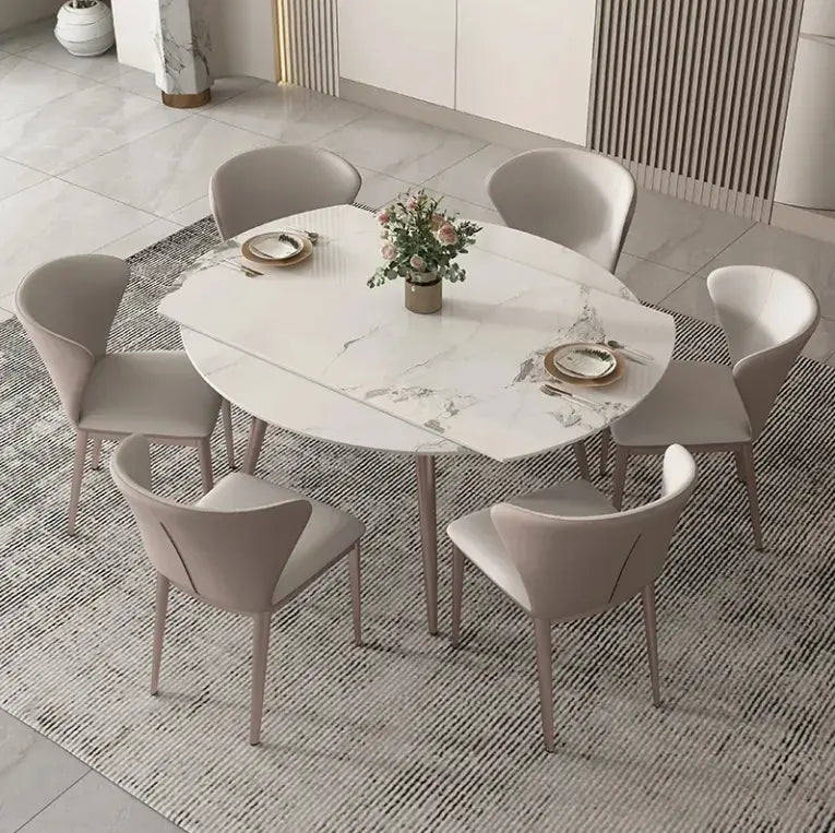 Sintered Dining Set With Marble Top - On Wood Products