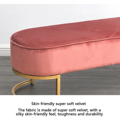 Blush Glam Bed Bench - On Wood Products