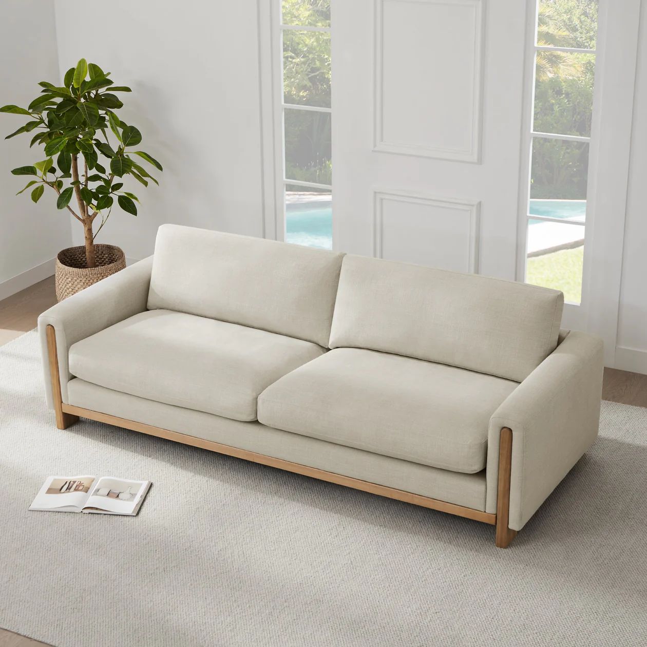 Keaton Solid Wood Sofa