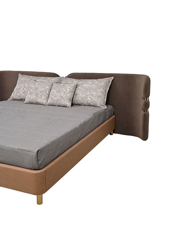 Luxury Crystal Upholshered Bed