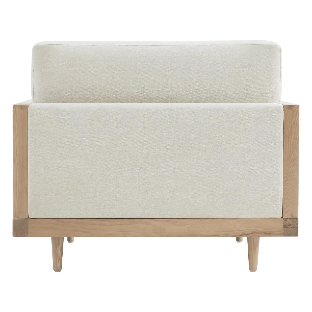 Ahela solid wood Cane Upholstered Sofa