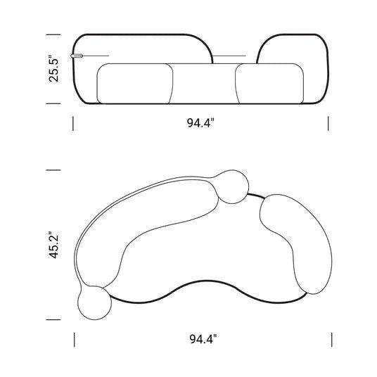 OLIVER TREY TABLE PREMIUME SOFA