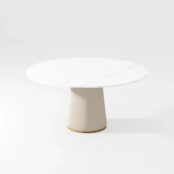 London Luxury 4 Seater Round Dining Set