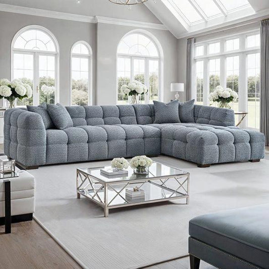 Cotton Candy Luxury L Shape Sofa