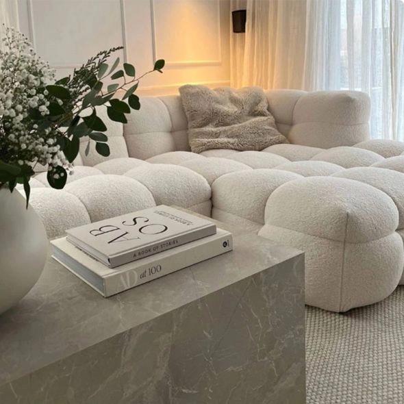 Cotton Candy Luxury L Shape Sofa