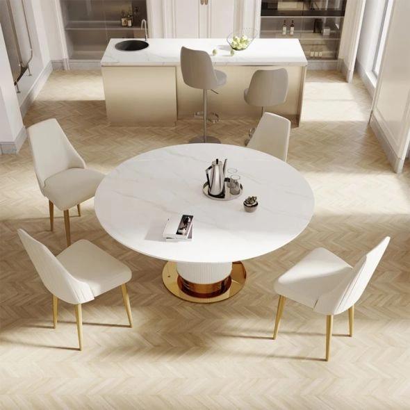 Bosco Luxury Round 4 Seater Dining Set