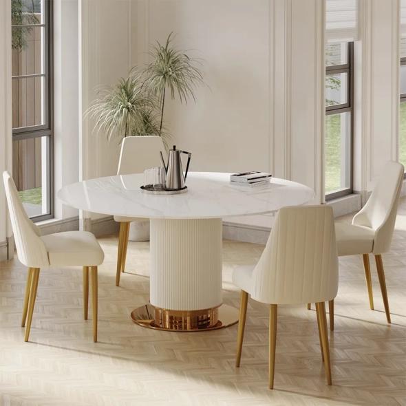 Bosco Luxury Round 4 Seater Dining Set
