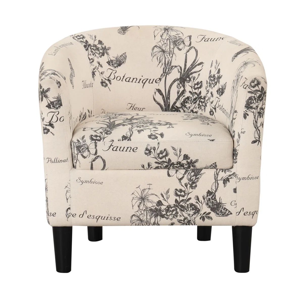 Printed Foil accent Chair