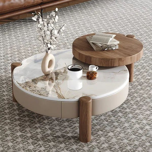 Sleek modern Centre Table with Marble Top