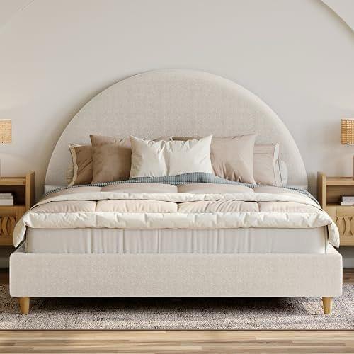 Half Moon Upholsherd Bed