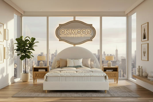 Half Moon Upholsherd Bed