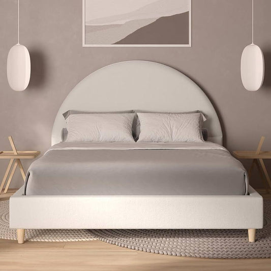 Half Moon Upholsherd Bed
