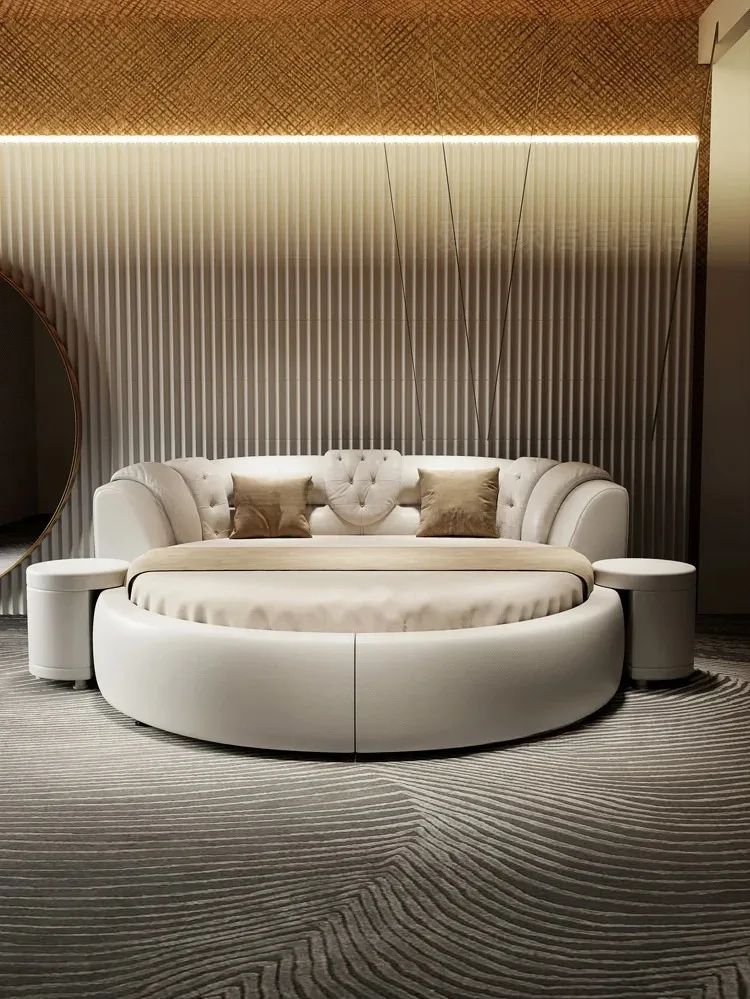Ludo Round Korean Luxury Bed