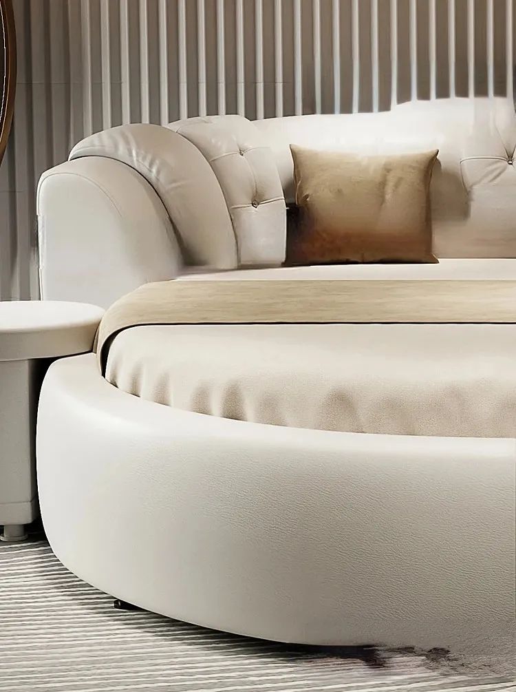 Ludo Round Korean Luxury Bed
