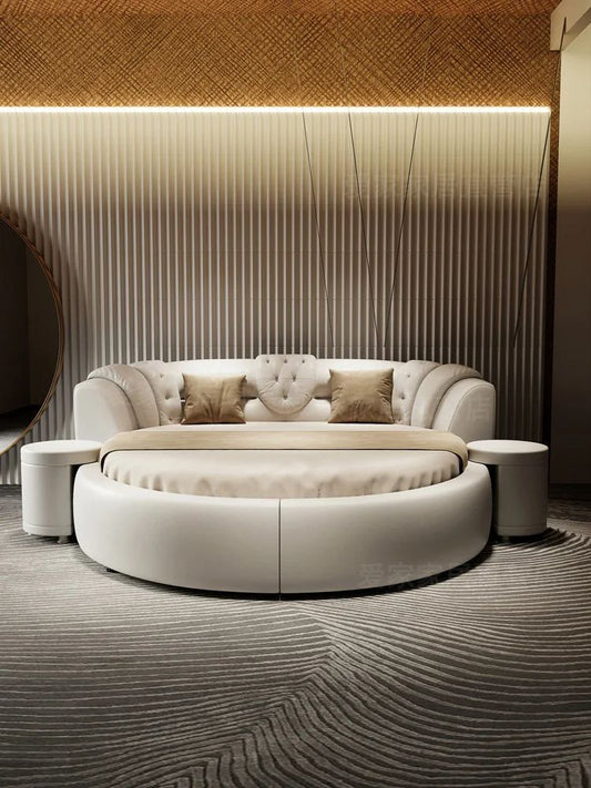 Ludo Round Korean Luxury Bed