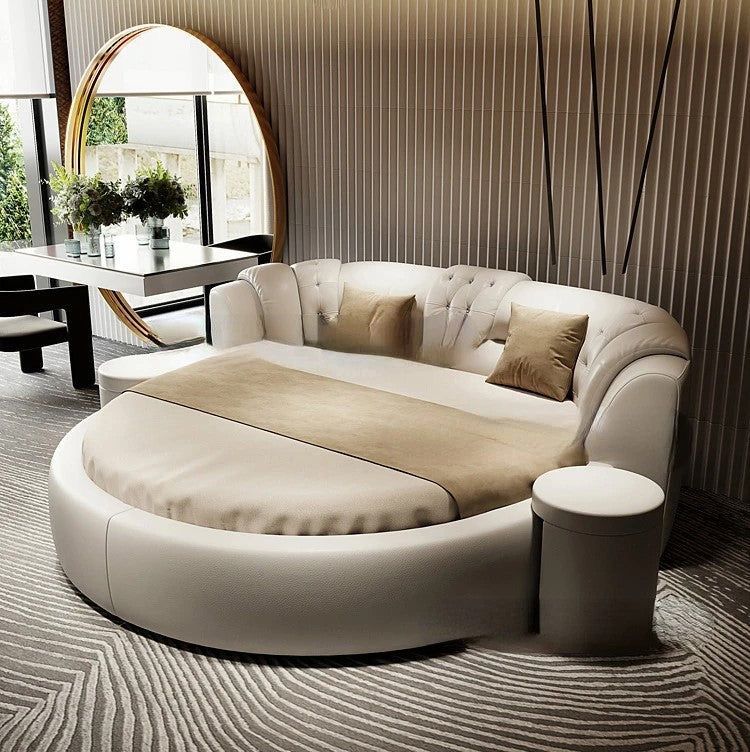 Ludo Round Korean Luxury Bed