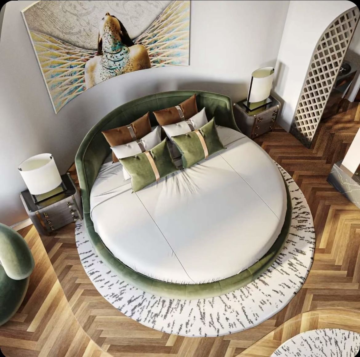 Poland Luxury Round Bed