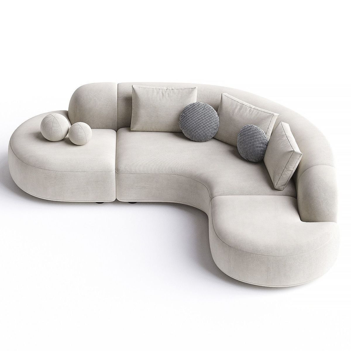 Alashka Curved  Luxury Sofa