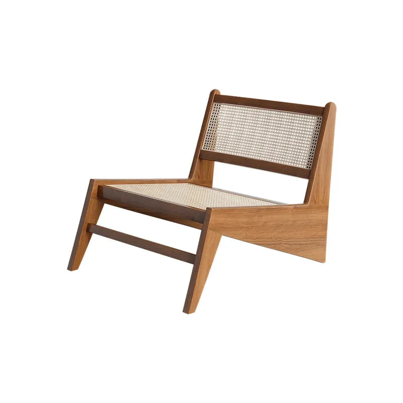 Lanut Rattan Walnut Rattan accent Chair for Living Room – On Wood Products