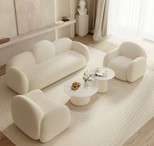 Munich Sofa Ivory - On Wood Products