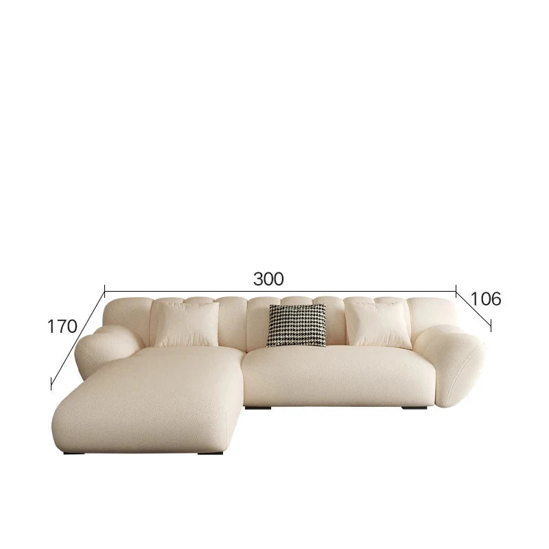 Ivory Luxury Comfort Sofa Set