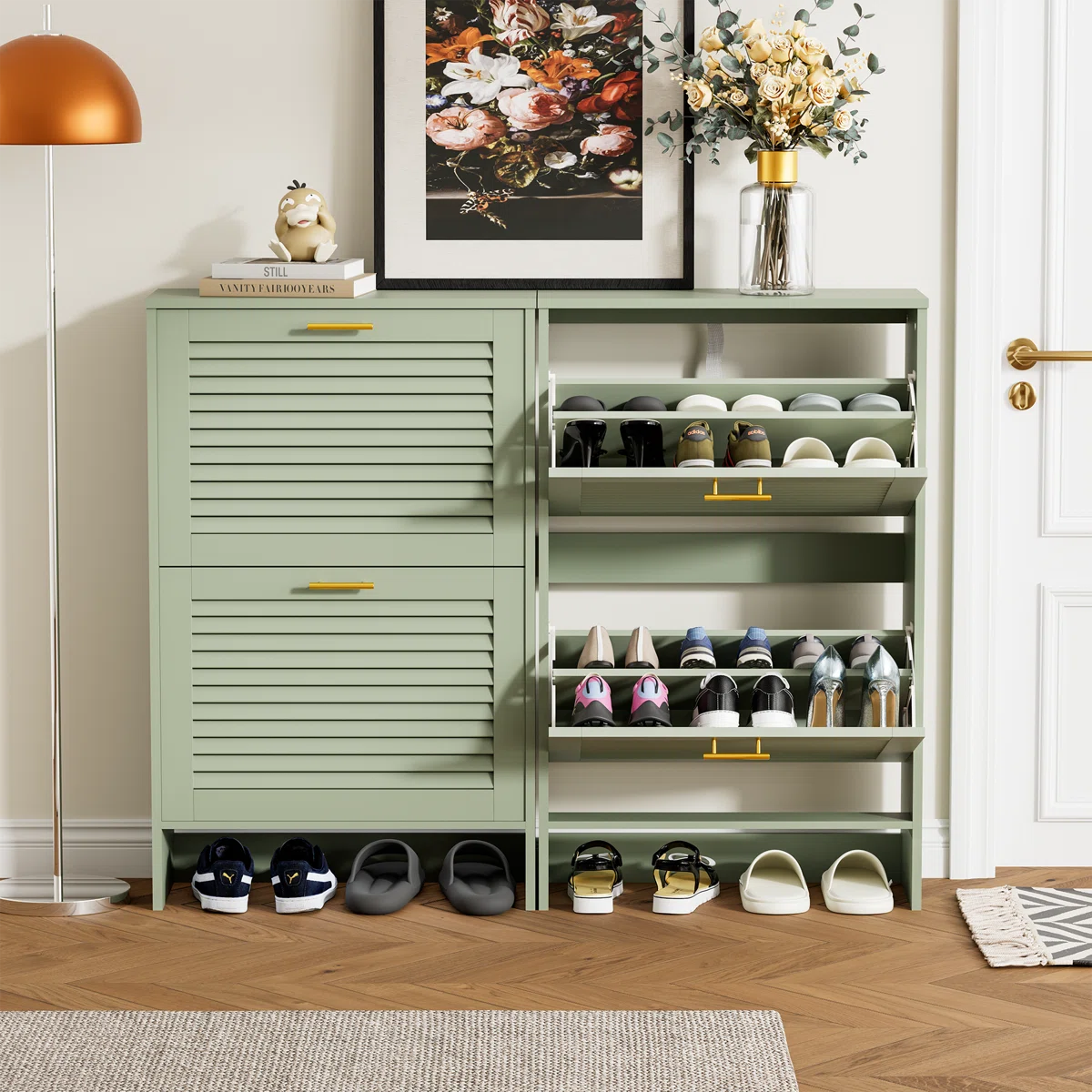Cosco Shoe Rack in PU Polish