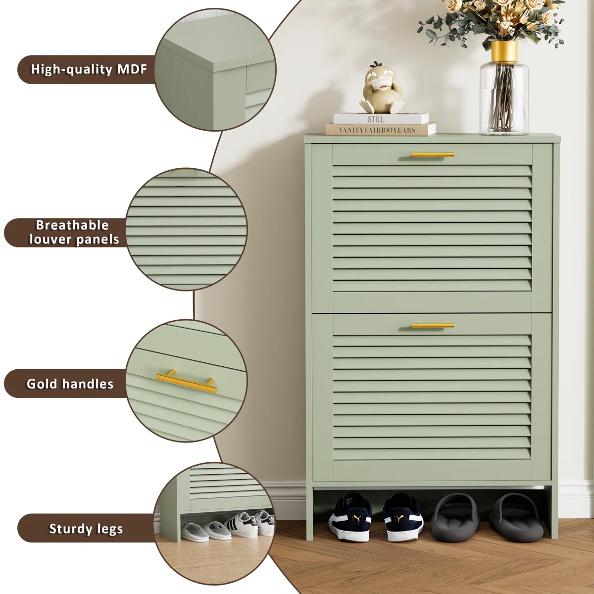 Cosco Shoe Rack in PU Polish
