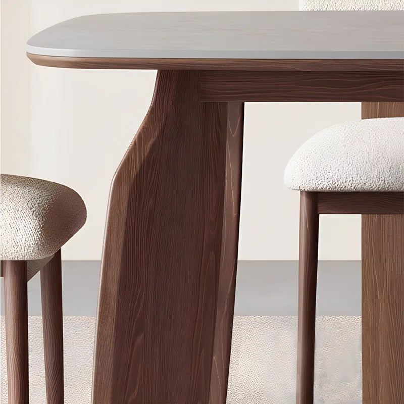 Retro solid wood dining table sets