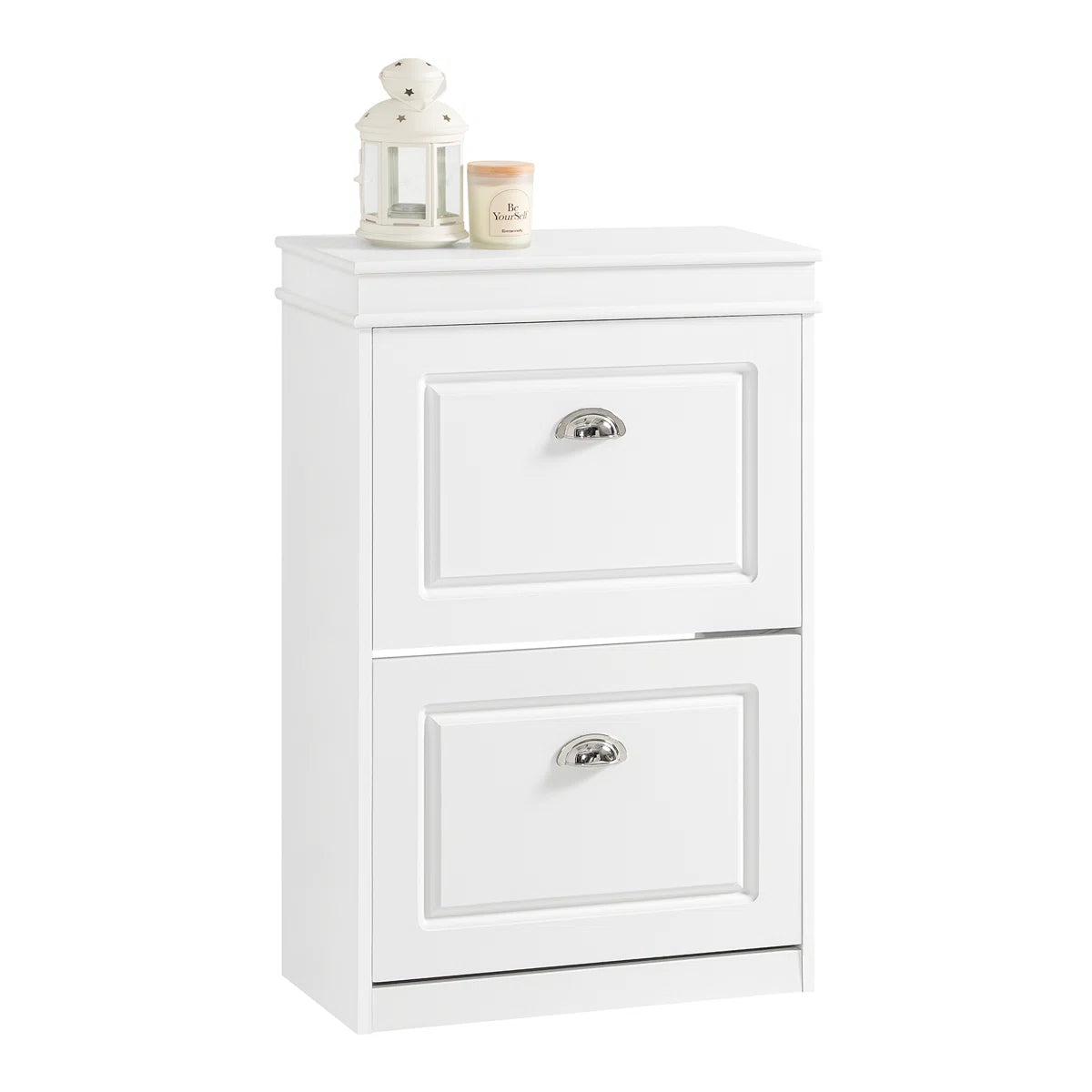 Small Entryway Shoe Cabinet with 2 Drawers